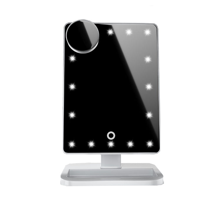 LED-make-upspiegel met Bluetooth-speaker, 10x vergroting