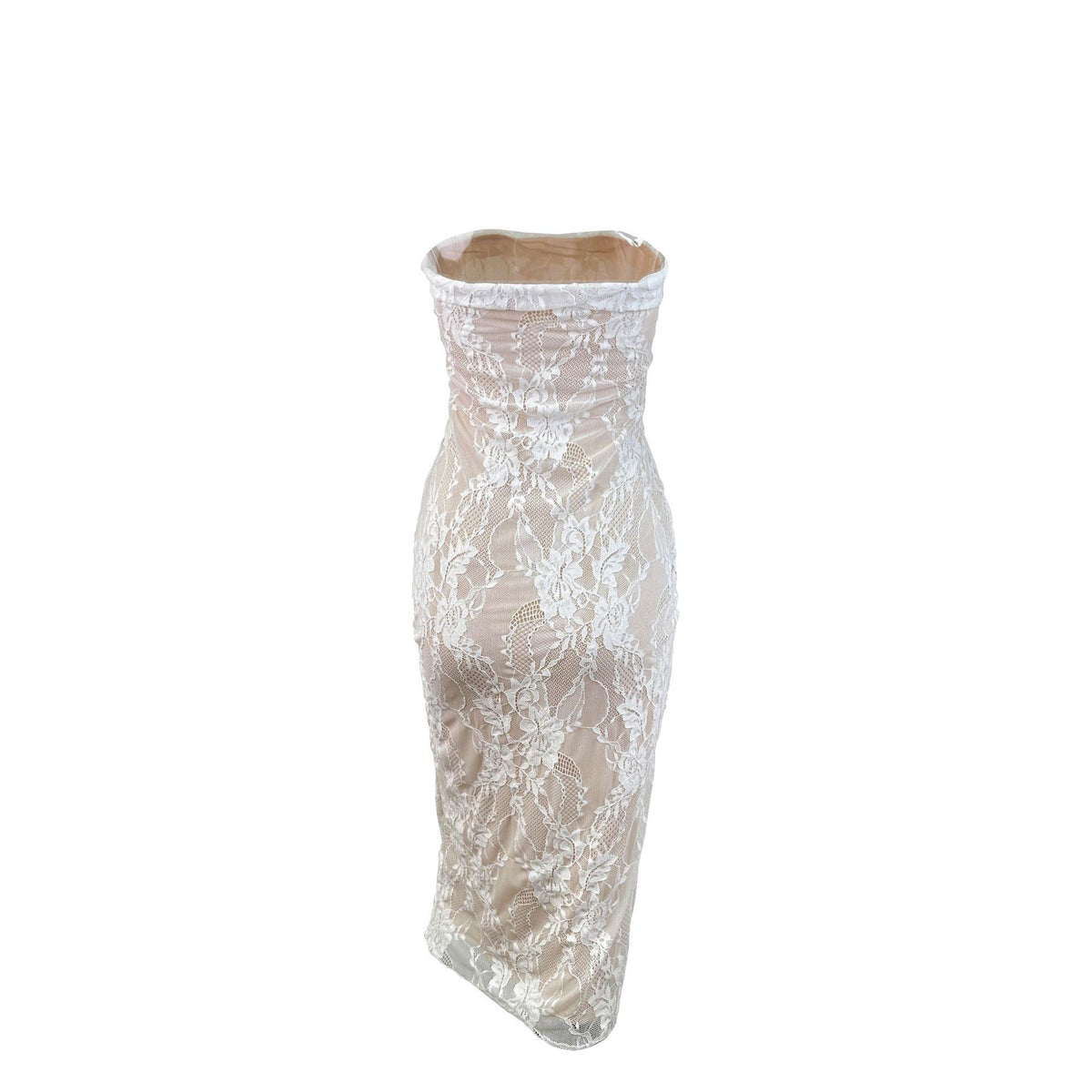 White Strapless Mini Dress