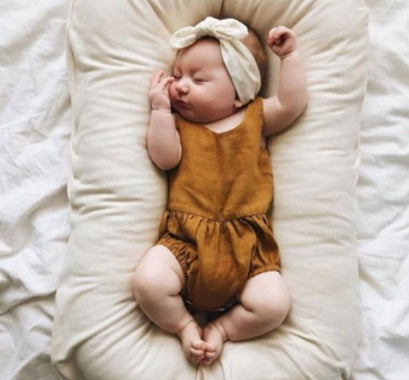 Portable Baby Nest Lounger, Cotton Newborn Bed