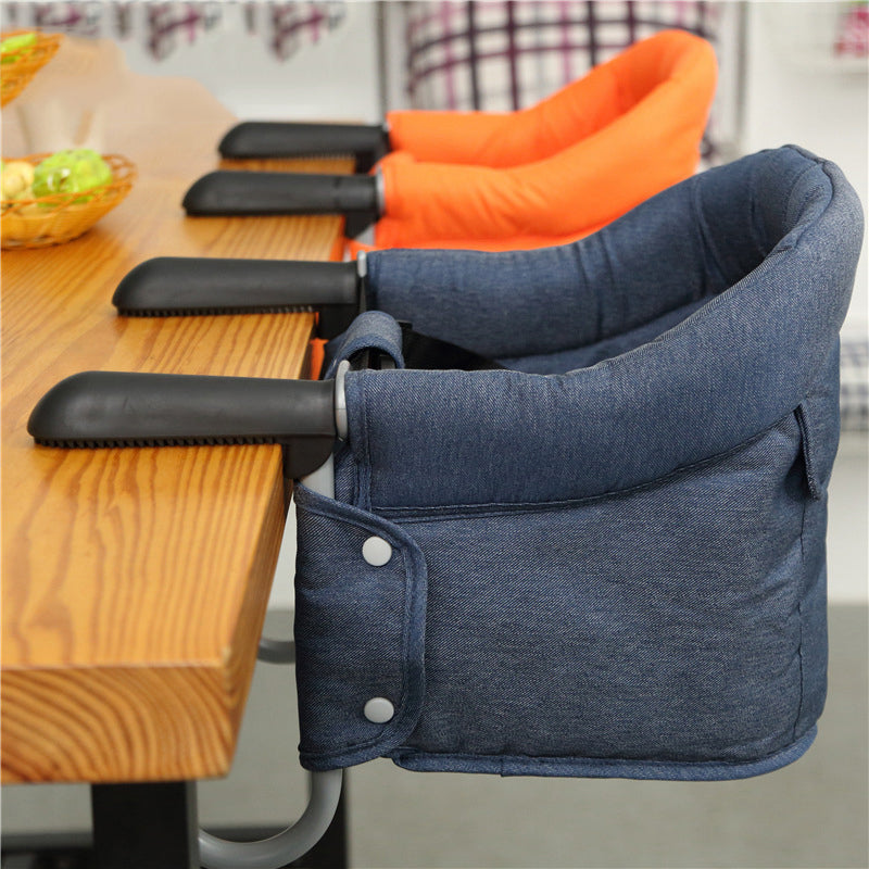 Portable Baby High Chair Seat Cover with Safety Belt