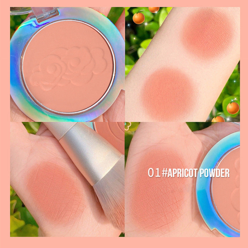 Fijne eenkleurige blush voor dames