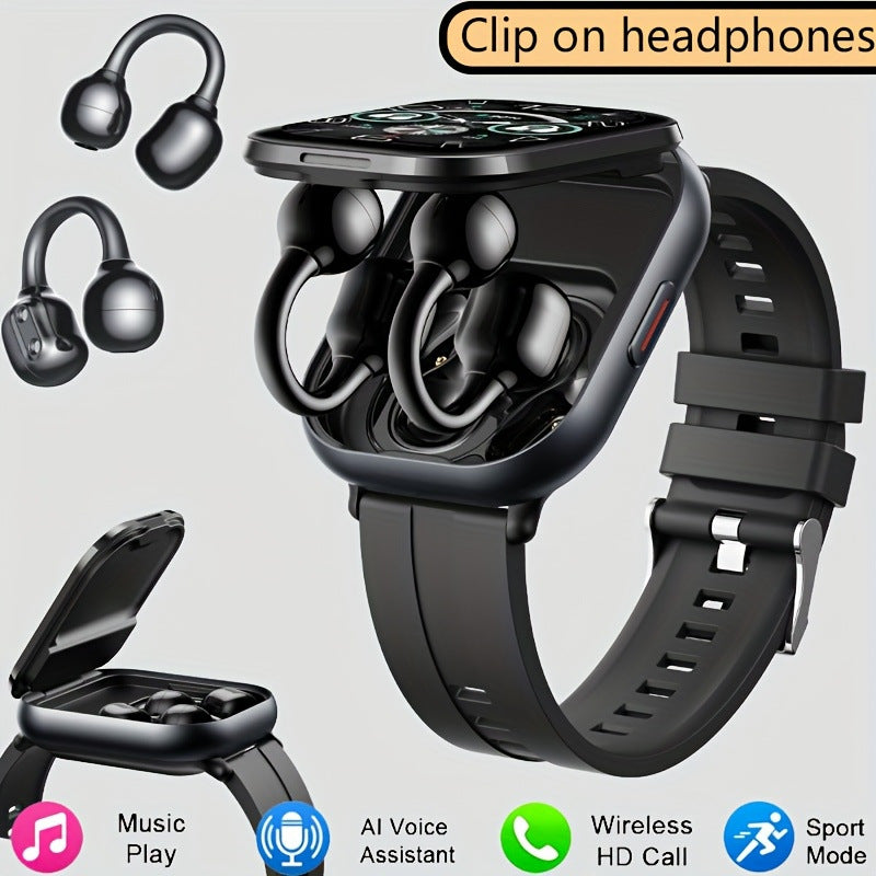 Sport-smartwatch met Bluetooth-belfunctie, hartslag- en fitnesstracking
