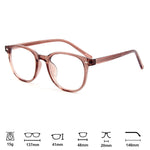 Modische transparente Kristallbrille für Damen