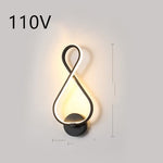 Nordische minimalistische LED-Wandleuchte