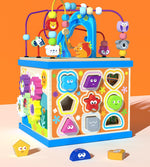 Wooden Bead Maze Activity Cube