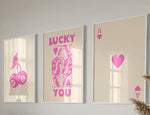 Retro poker canvas poster