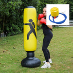 Saco de boxeo inflable de pie, 160 cm