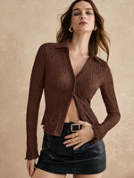 Women's Slim Fit Long Sleeve Blouse