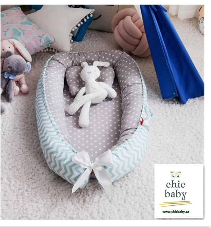 Tragbares Babybett für Kinder, herausnehmbar und waschbar, Reisebett für Säuglinge und Kleinkinder