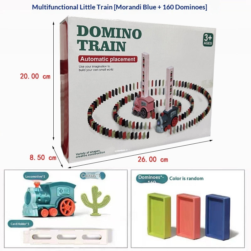 Domino-Zug-Spielset mit 100 Dominosteinen