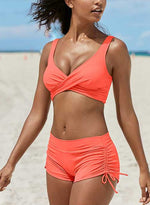 Bandeau-Bikini-Set mit abnehmbaren Trägern