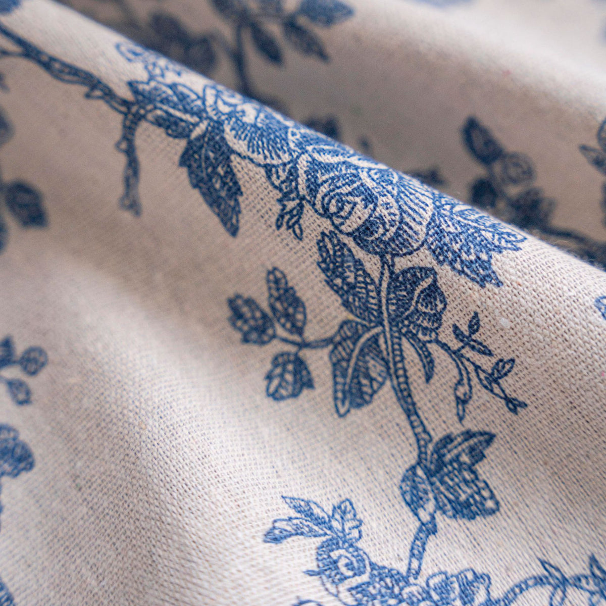 Cotton Linen Cafe Curtain with Tassels