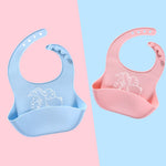 Bavoir bébé repas en silicone sac à salive