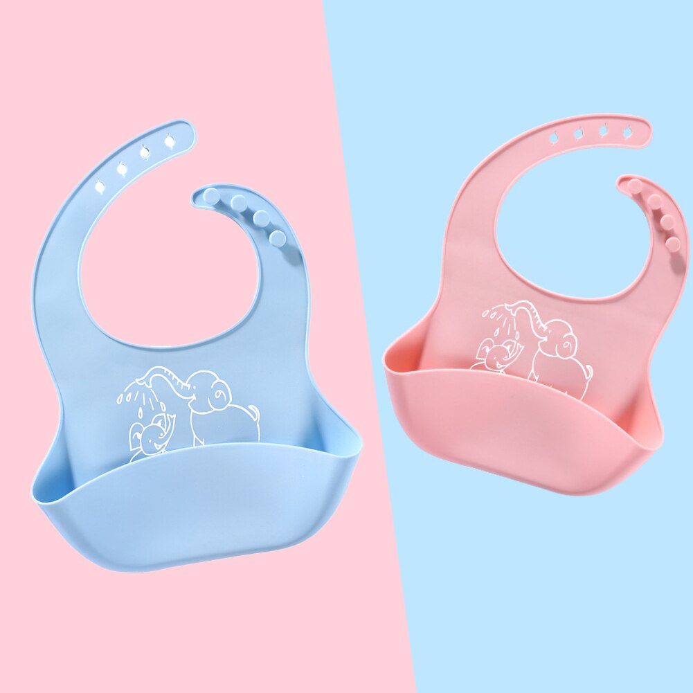 Bavoir bébé repas en silicone sac à salive