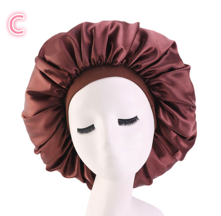 Gorro de dormir de satén de seda con estampado