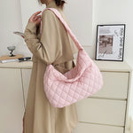 Winter Personalized Bags for Women Crossbody Bag with Rhombus Stitching Design Commuting C
