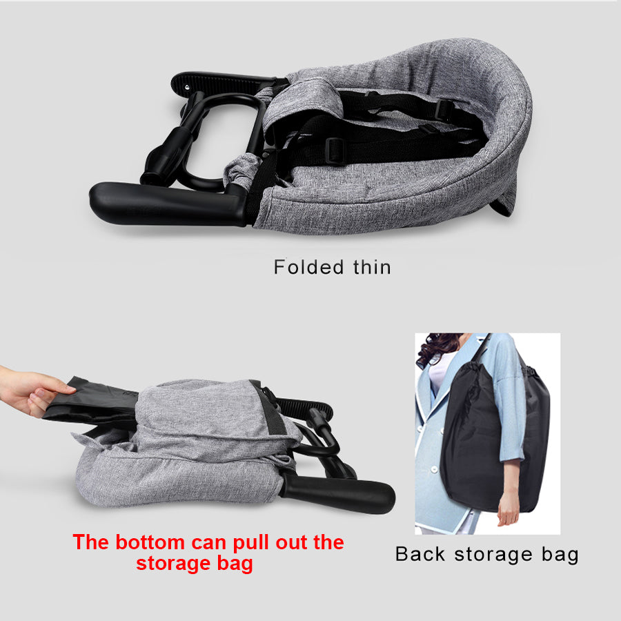 Portable Baby High Chair Seat Cover with Safety Belt