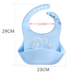 Bavoir bébé repas en silicone sac à salive