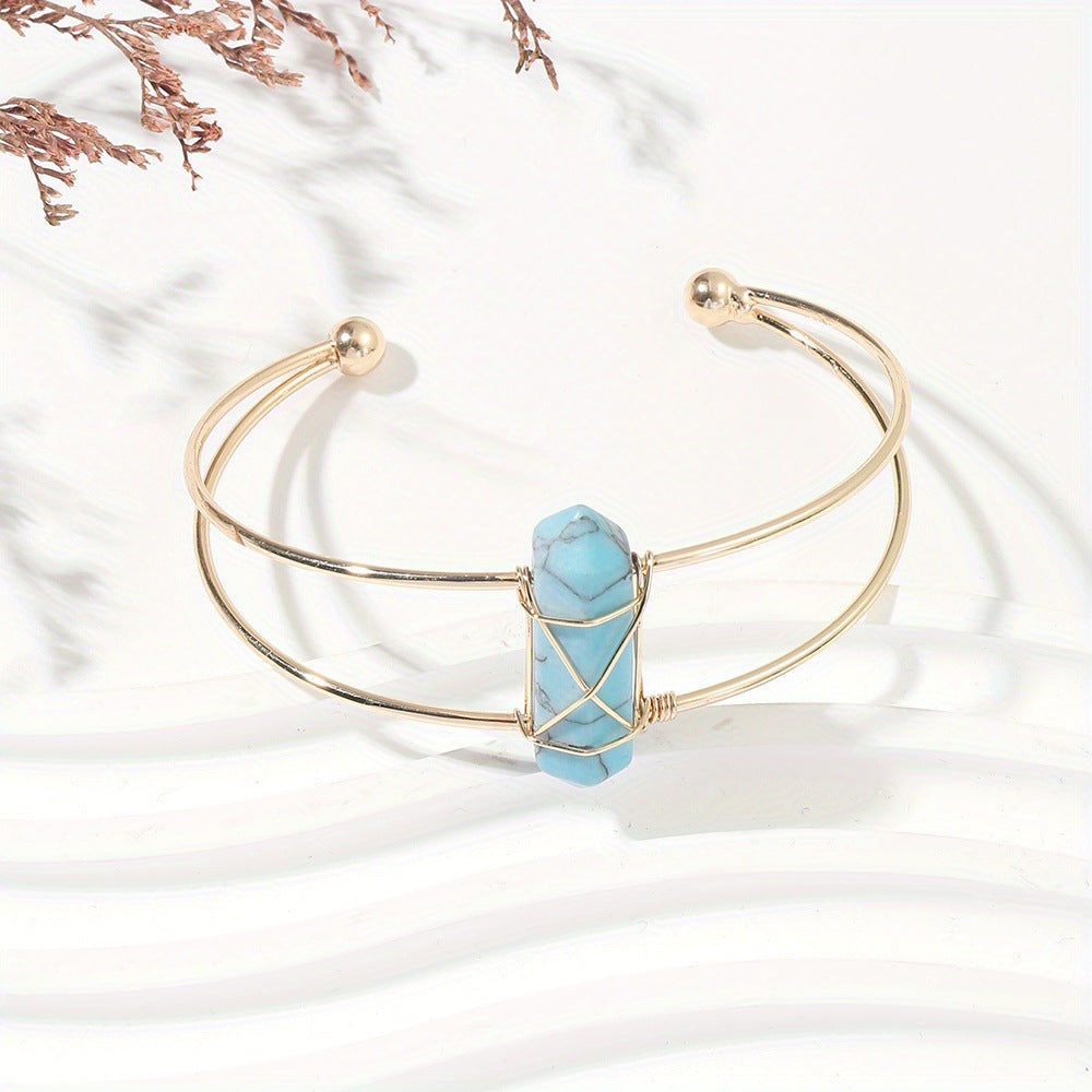 Natural Crystal Bracelet Hexagonal Column Bracelet