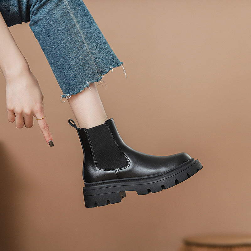 Women's Block-Heel Chelsea Boots