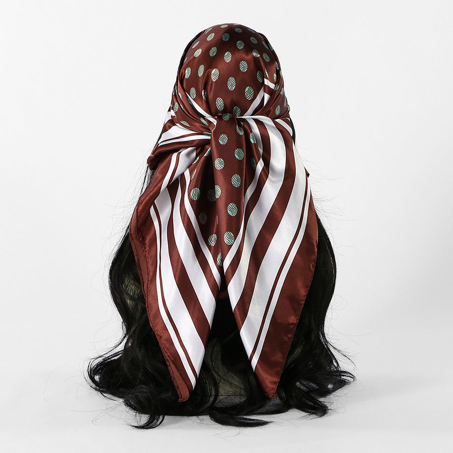 Professionele decoratieve hoofddoek/sjaal van imitatiezijde