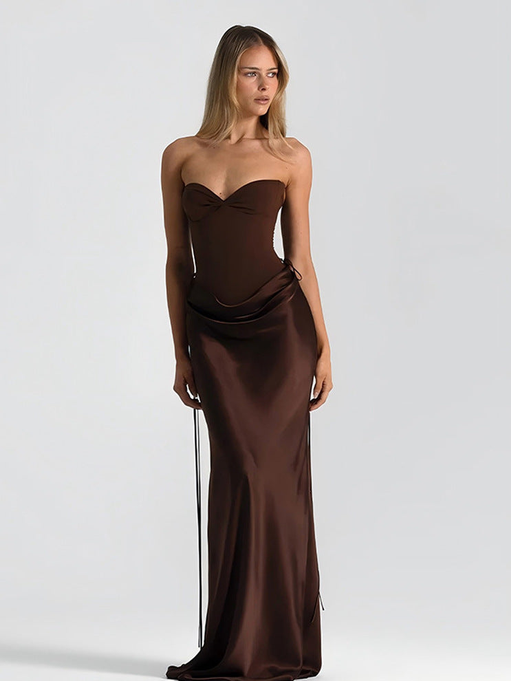 Women's Fishtail Waist-Cinching Dress