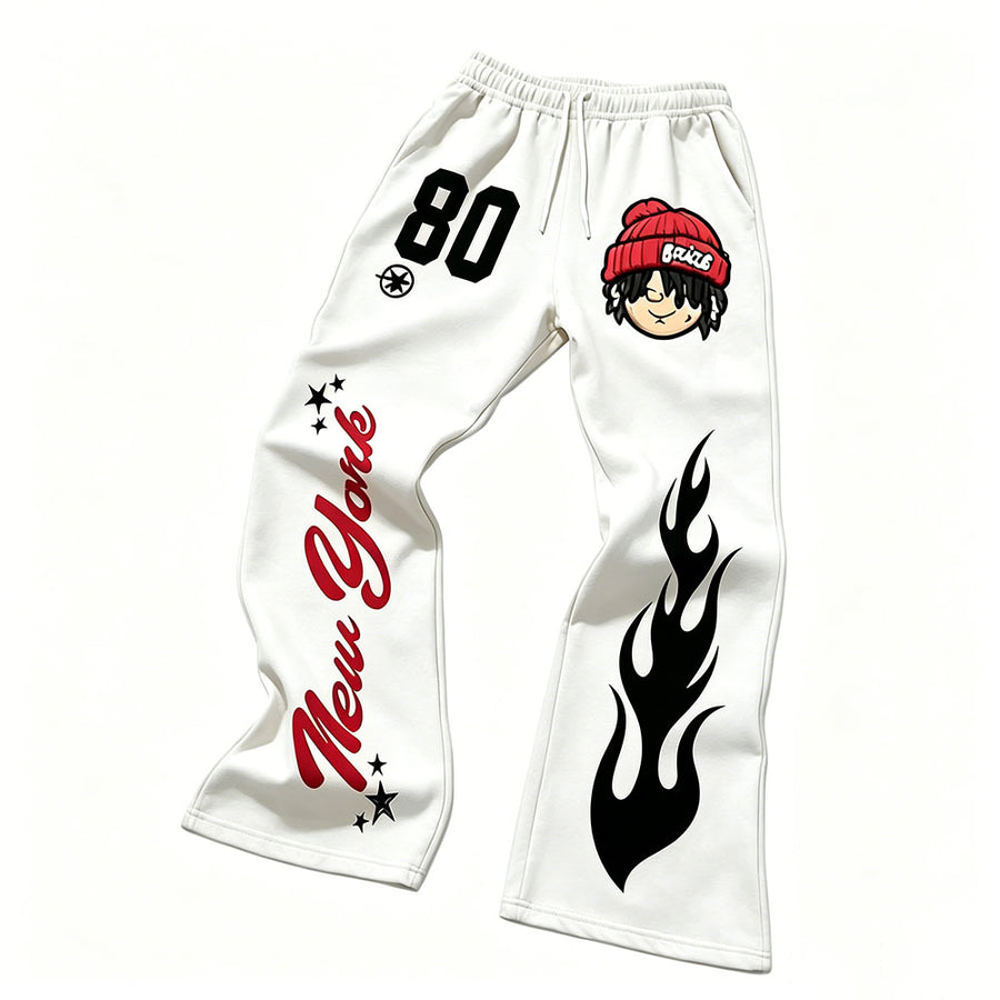 Pantaloni ampi drappeggiati streetwear
