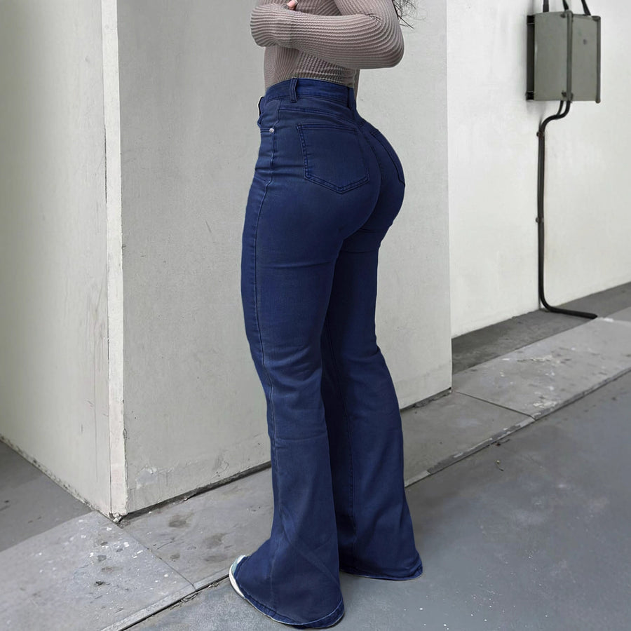 Jeans da lavoro casual a gamba dritta