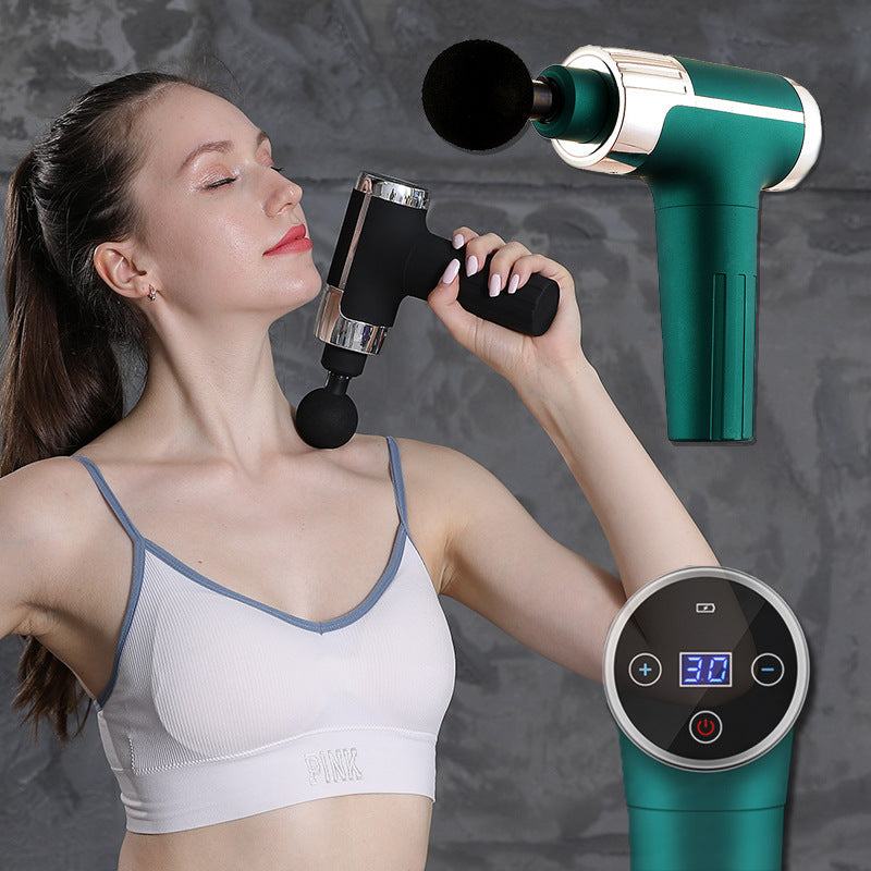 Mini Massage Gun, 4 Heads, USB Rechargeable