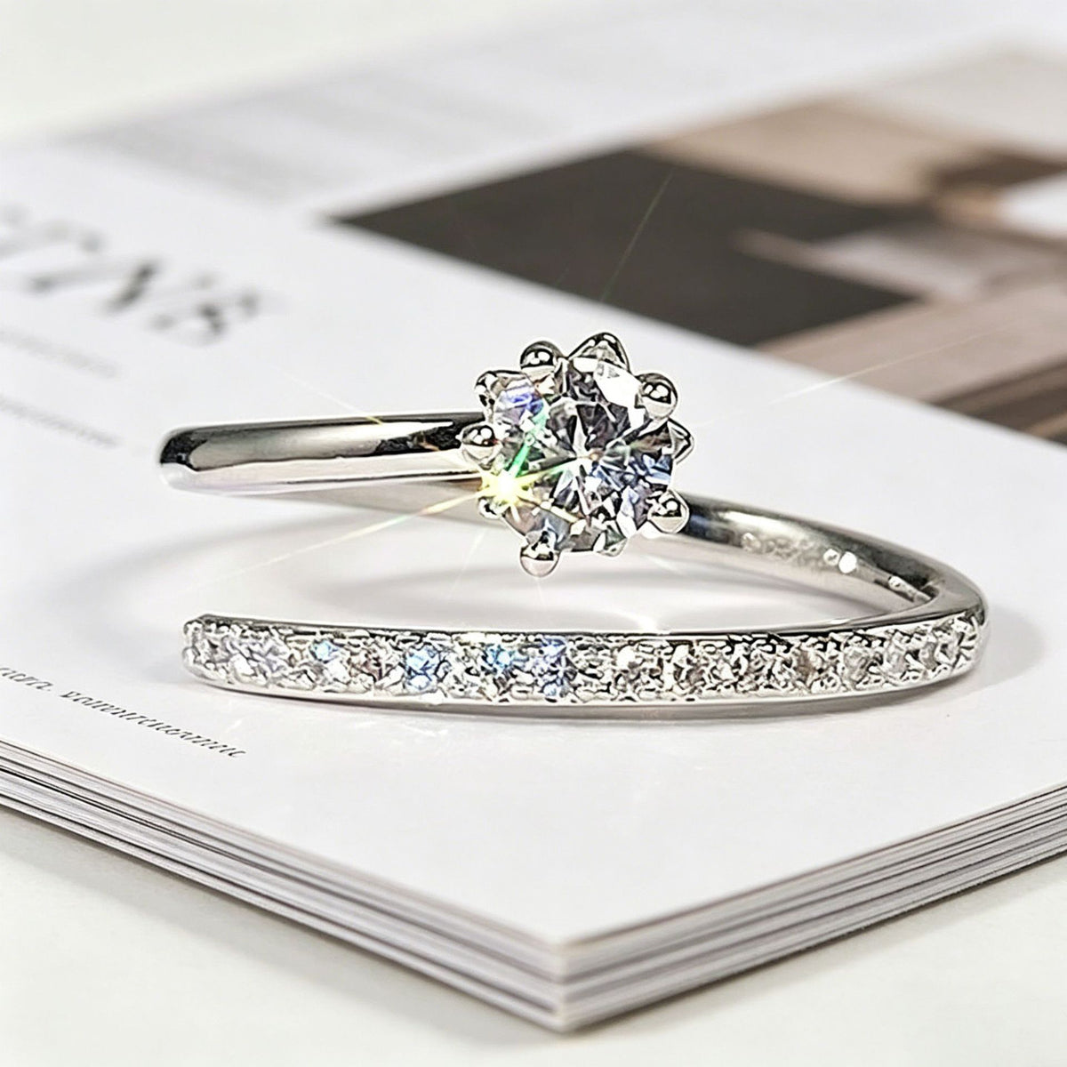 Anello geometrico Yanbai dal design coreano alla moda, versatile per dito indice e mignolo