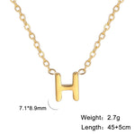 Personalisierte Buchstaben-Halskette mit Anhänger, 18K Gold