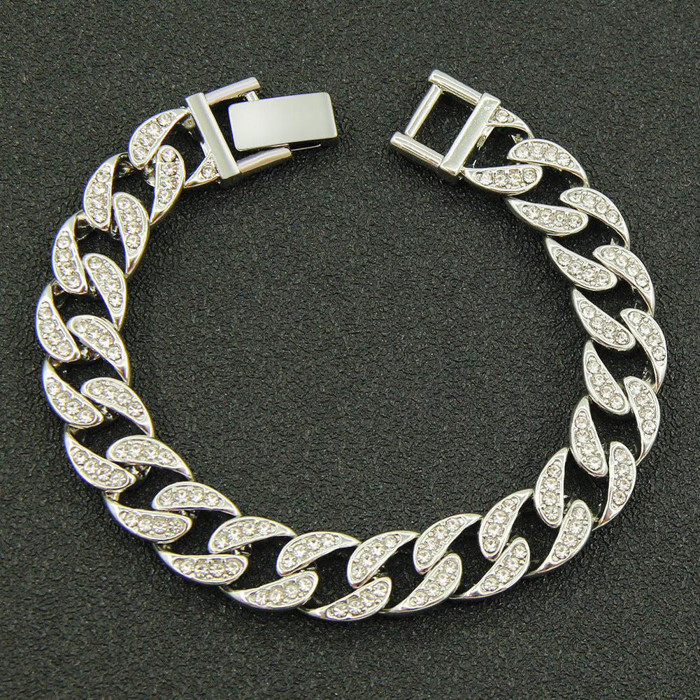 Rhinestone Cuban Link Chain, Hip-Hop