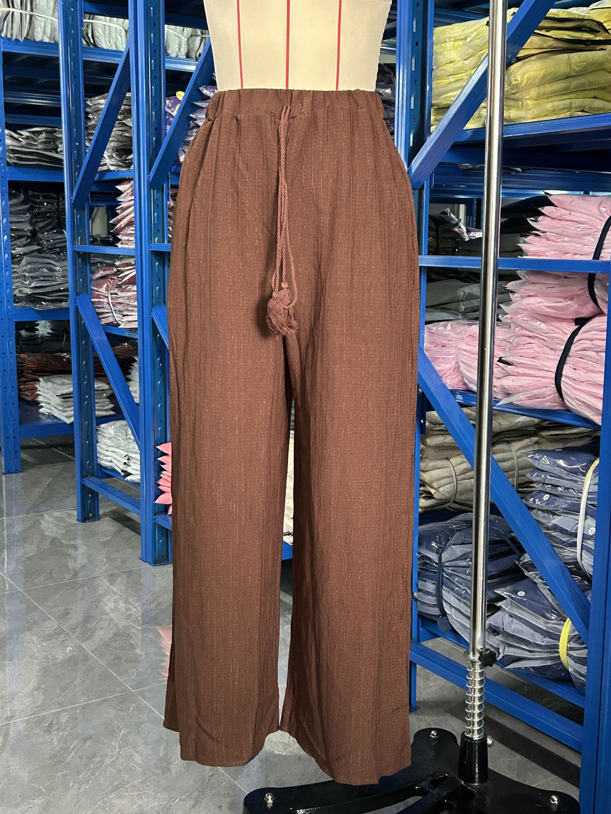 Women's High-Waisted Wide-Leg Trousers