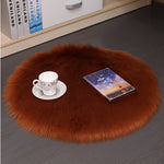 Tappeto rotondo in peluche