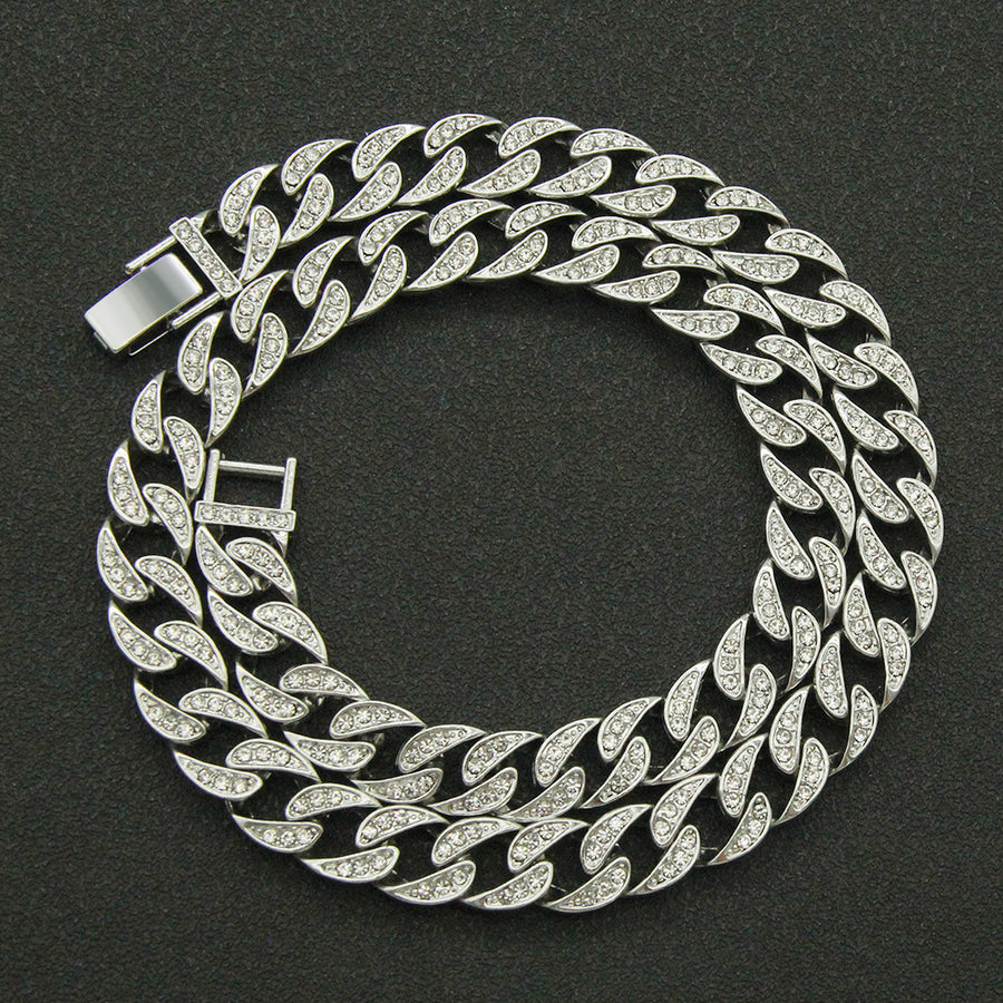 Rhinestone Cuban Link Chain, Hip-Hop