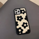 Étuis de téléphone portable en peluche à fleurs pour femmes automne et hiver