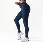 Pantaloni da yoga a vita alta senza cuciture da donna