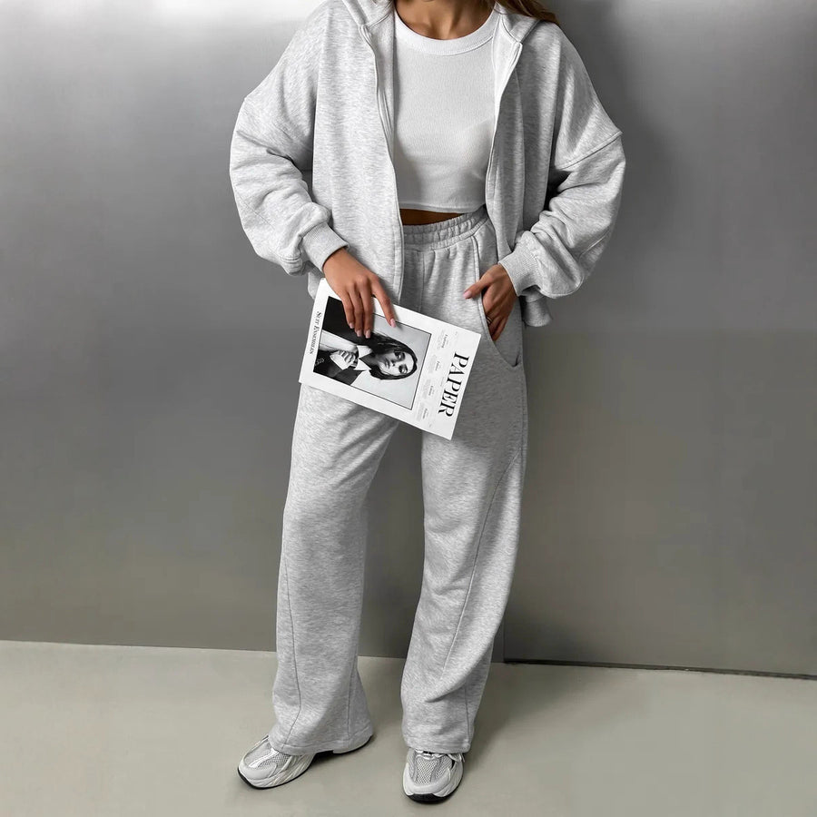 Hooded Sweatshirt and Jogger Set