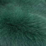 Giacca corta in pelliccia sintetica di volpe, cappotto soffice