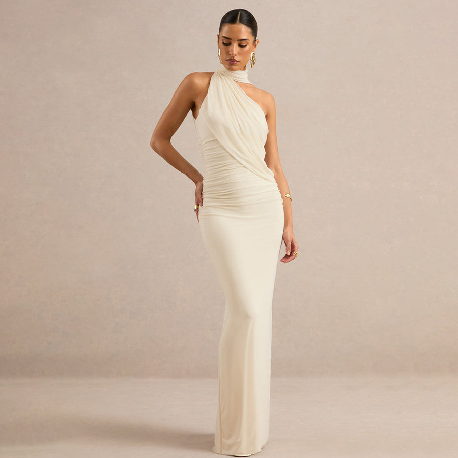Off-Shoulder Bodycon Maxi Dress