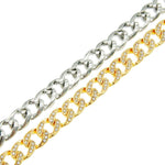 Rhinestone Cuban Link Chain, Hip-Hop