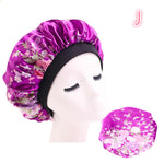 Gorro de dormir de satén de seda con estampado