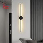 Moderne LED-wandlamp met lange strip