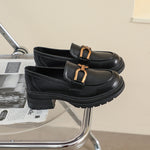 Women's Chunky-Heel Platform Loafers