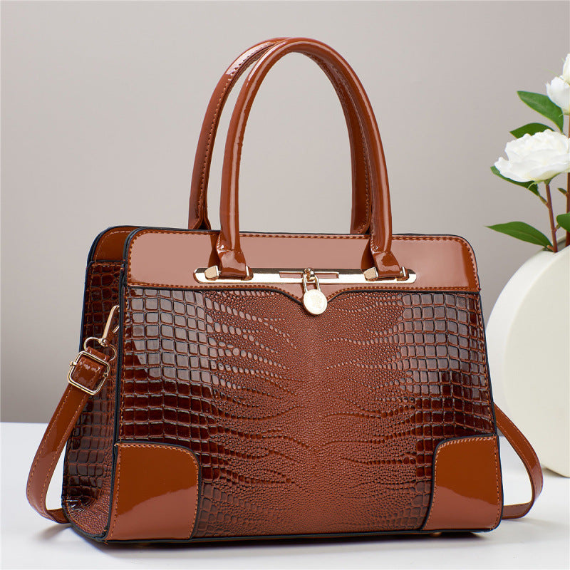 Freizeit-Handtasche mit Karomuster für Damen