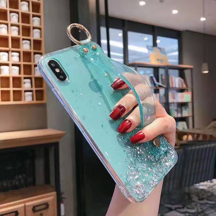 Glitter Phone Case with Wrist Strap