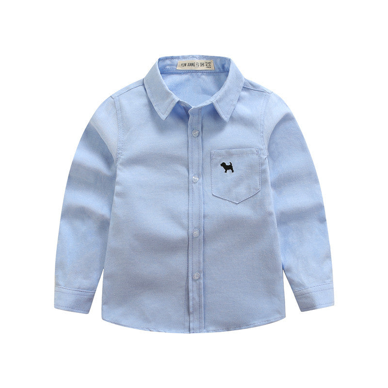 Jongensshirt met lange mouwen van katoen