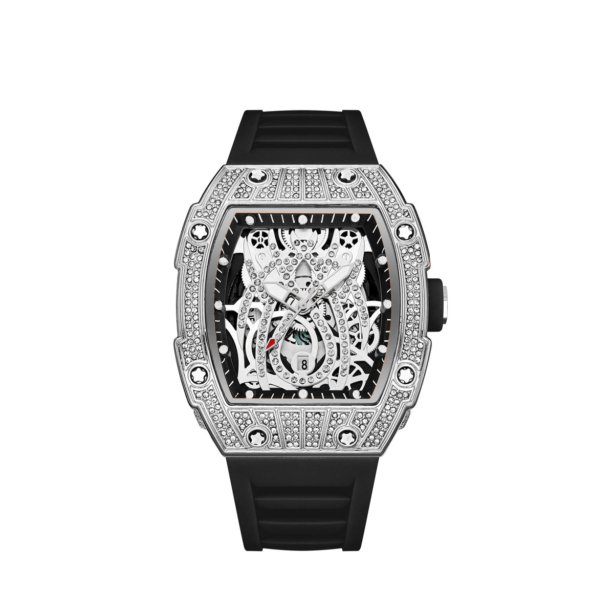 Montre à cadran squelette, unisexe