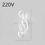 Nordische minimalistische LED-Wandleuchte