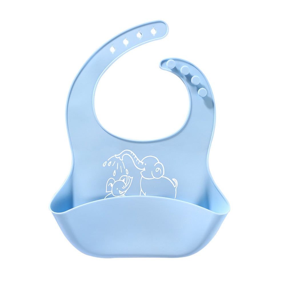 Bavoir bébé repas en silicone sac à salive